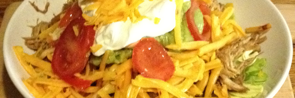 Shredded Chicken Taco Salad